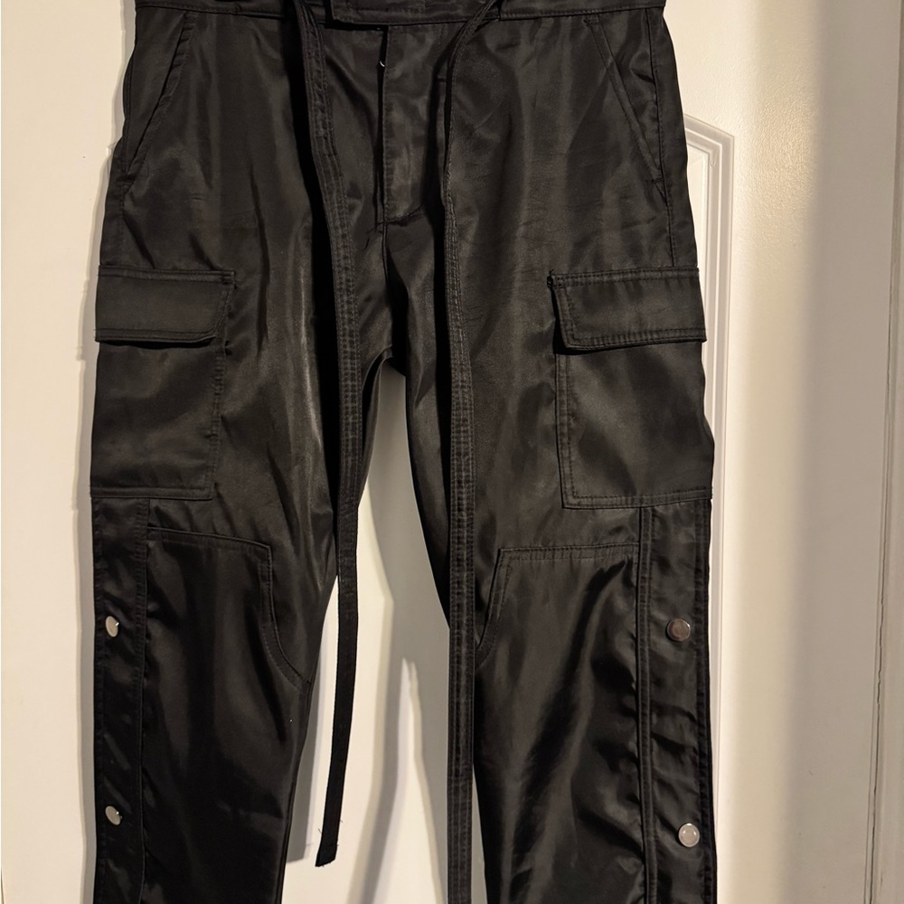 MNML Black Cargo Pants